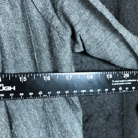 Ann Taylor LOFT Womens Sweater Gray Cardigan Wool Blend Waterfall Open Front XS - Picture 8 of 12